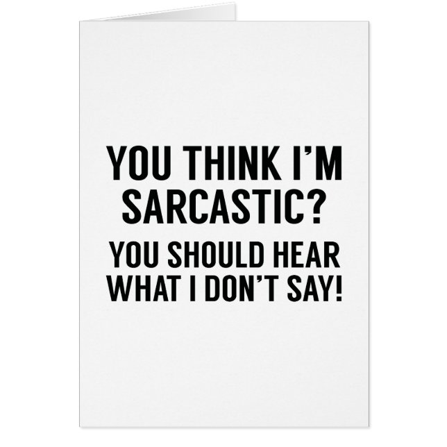 Sarcastic (Front)