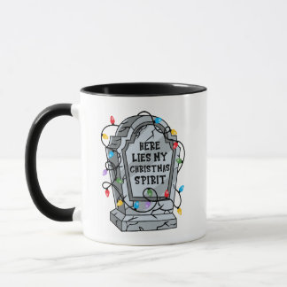 Sarcastic Anti Christmas Mug, Dark Humor Xmas Gift Mug