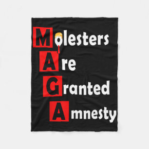 Sarcastic Anti-trump Protest Design Fleece Blanket