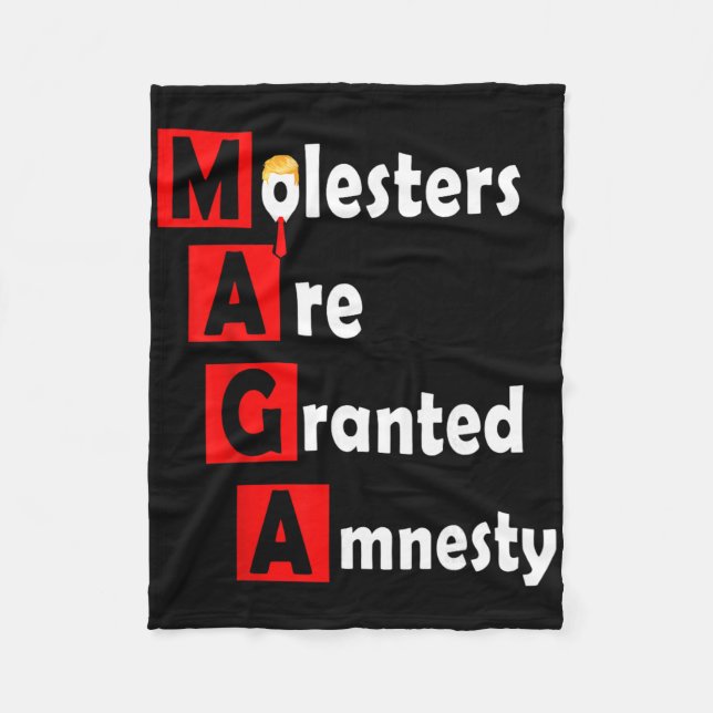 Sarcastic Anti-trump Protest Design  Fleece Blanket (Front)