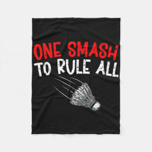 Sarcastic Badminton Player Game Match Humour Joke Fleece Blanket