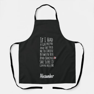 Sarcastic Baking Gifts For Him Teen Boys Men Baker Apron