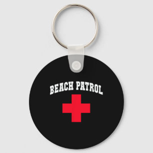 Sarcastic Beach Patrol Beach Cruise Scu Beaching V Key Ring