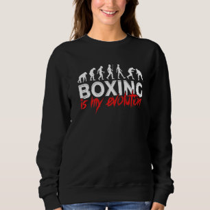 Sarcastic Boxers Of Cheerful Evolution Quote Sweatshirt