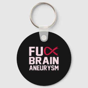 Sarcastic Brain Aneurysm Awareness Month Support G Key Ring