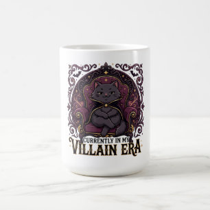 Sarcastic Cat Currently In My Villain Era Coffee Mug