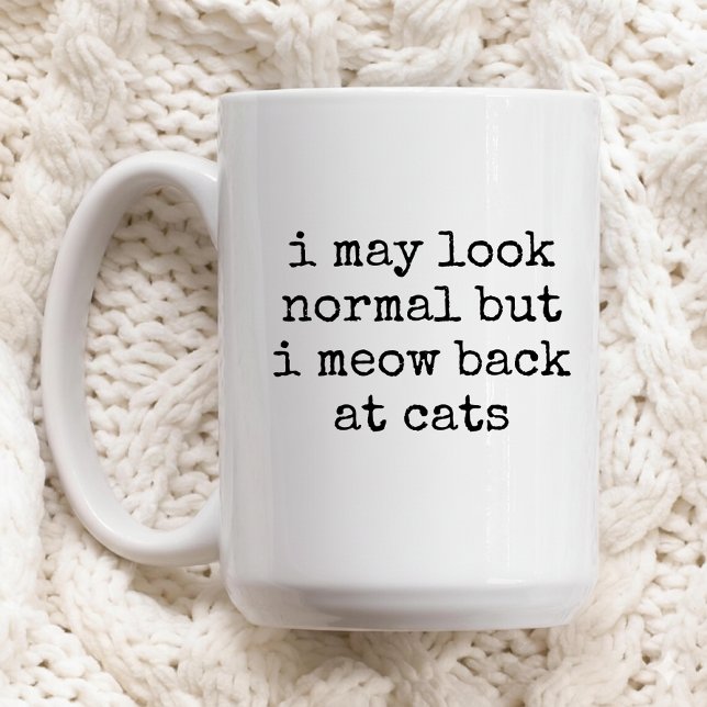Sarcastic Cat Mug Gift for Cat Moms and Dads (Introvert Cat Person Mug Gift for Home or Office, Cute Funny Cat Mug Gift for Birthdays and Holidays)