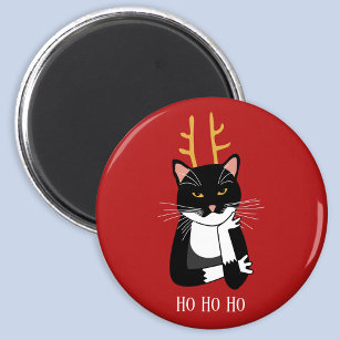 Sarcastic Christmas Cat Magnet
