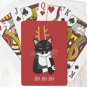 Sarcastic Christmas Cat Playing Cards