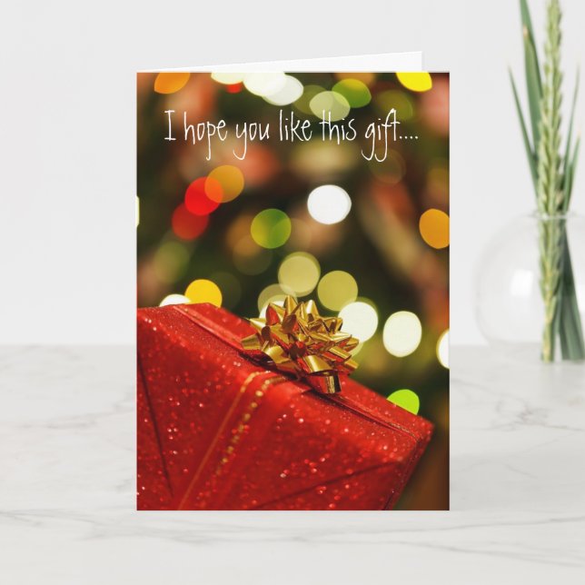 Sarcastic Christmas Greeting for Coworkers Holiday Card (Front)