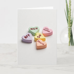 Sarcastic Conversation Hearts Card