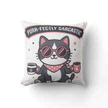 Sarcastic Cool Cat Bandanna Coffee Lover Gift