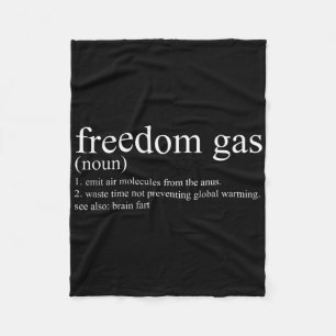 Sarcastic Definition Freedom Gas Shirt Cool Politi Fleece Blanket