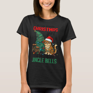 Sarcastic Dog Christmas Srit Ting Jingle Bells Hum T-Shirt