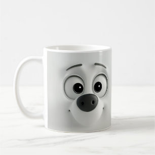Sarcastic Dog Face 3D Coffee Mug