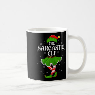 Sarcastic Elf Christmas Family Girls Women Elf Squ Coffee Mug