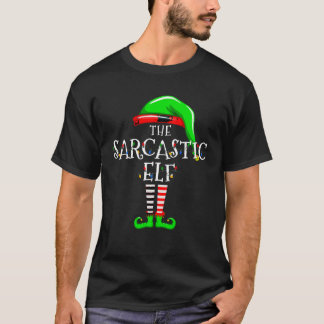 Sarcastic Elf Family Matching Christmas Group Paja T-Shirt