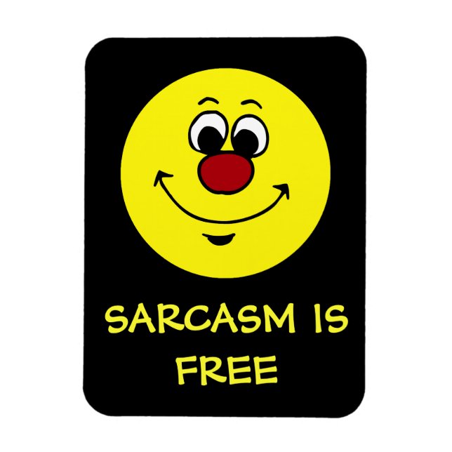 Sarcastic Face Grumpey Magnet (Vertical)