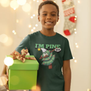 Sarcastic Funny Dabbing Xmas Tree "I'm Pine Bro" T T-Shirt