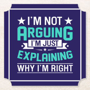 Sarcastic Funny Quote Design Paper Coaster