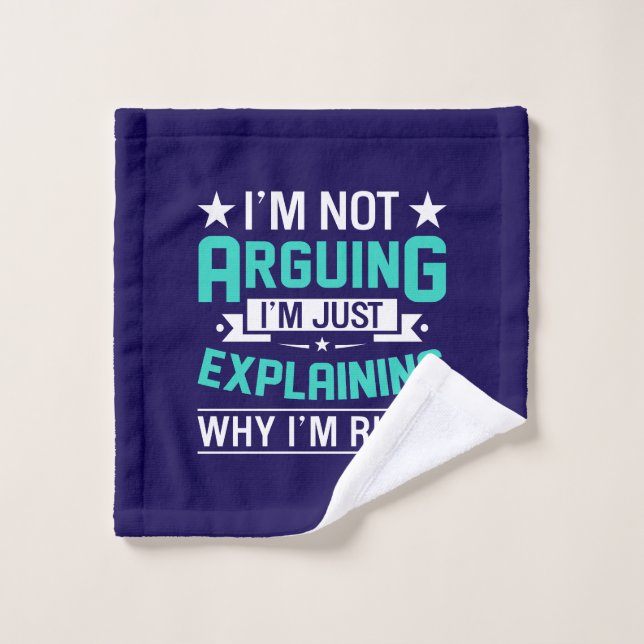 Sarcastic Funny Quote Design Wash Cloth (Wash Cloth)