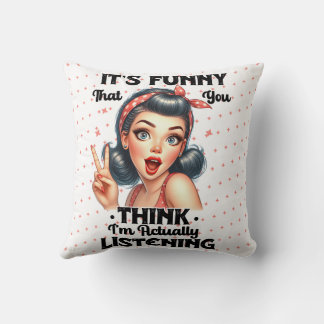 Sarcastic Funny Quote Girls Thing  Cushion