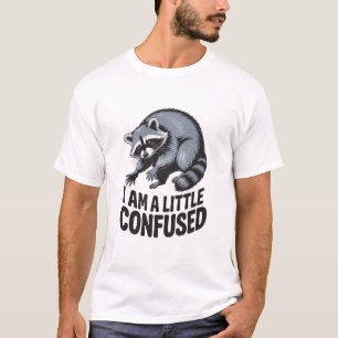Sarcastic Funny Raccoon Confused T-Shirt