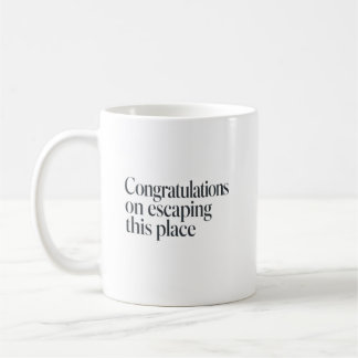 Sarcastic Good Luck Coworker Farewell Quote Coffee Mug