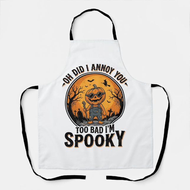 Sarcastic Halloween Shirt Funny Haunted Graveyard  Apron (Front)