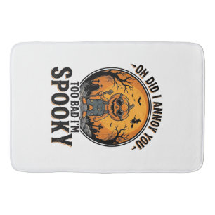 Sarcastic Halloween Shirt Funny Haunted Graveyard Bath Mat
