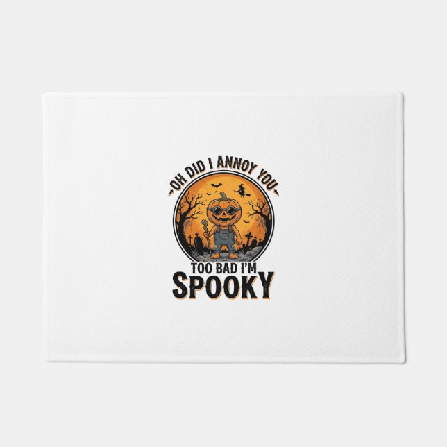 Sarcastic Halloween Shirt Funny Haunted Graveyard  Doormat (Front)