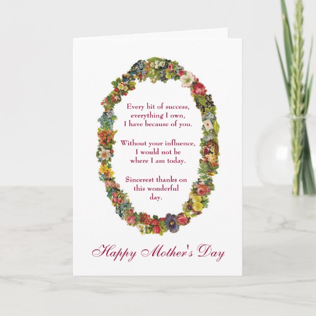 Sarcastic Happy Mother's Day from Shrink Card (Front)