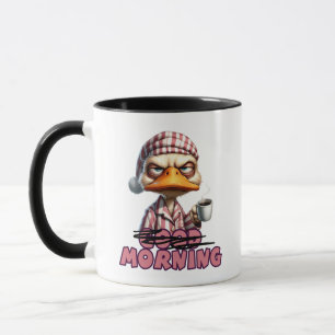 Sarcastic Hate Mornings Duck Mug