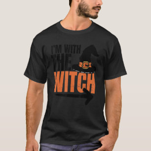 Sarcastic I'm With The Witch Men's   Couples Hallo T-Shirt