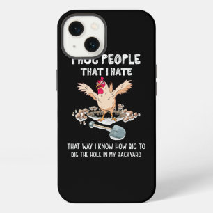 Sarcastic Introvert Crazy Chicken I Hug People Tha iPhone 13 Case