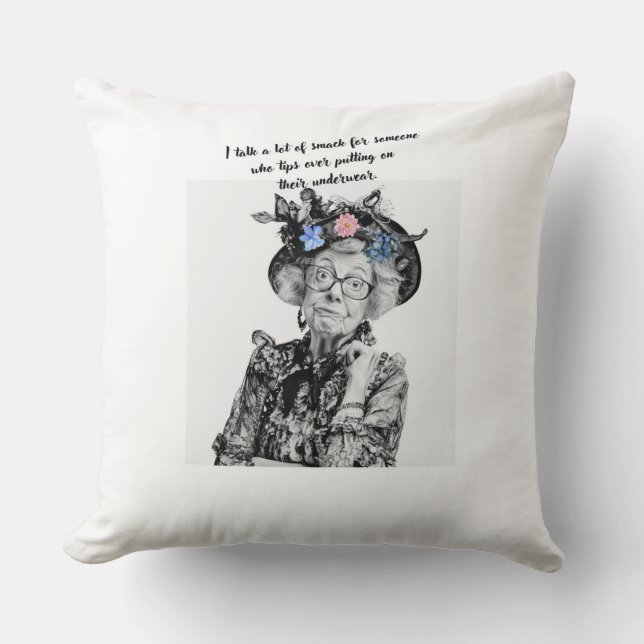 Sarcastic Ladies Pillow (Front)