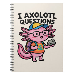 Sarcastic Nerd Axolotl I Axolotl Questions Meme Notebook