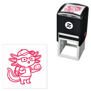 Sarcastic Nerd Axolotl I Axolotl Questions Meme Self-inking Stamp