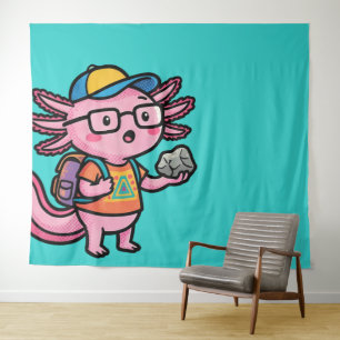 Sarcastic Nerd Axolotl I Axolotl Questions Meme Tapestry
