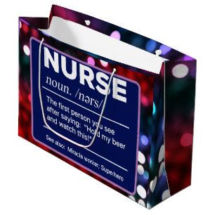 Sarcastic Nurse Definition: Hold My Beer Gift Bag