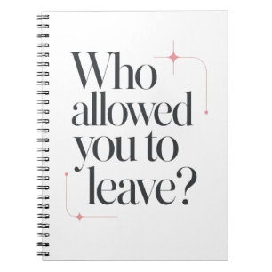 Sarcastic Office Goodbye Coworker Quote Notebook