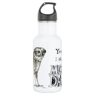 Sarcastic owl 532 ml water bottle