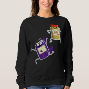 Sarcastic Peanut Butter Jelly Food Graphic Sweatshirt