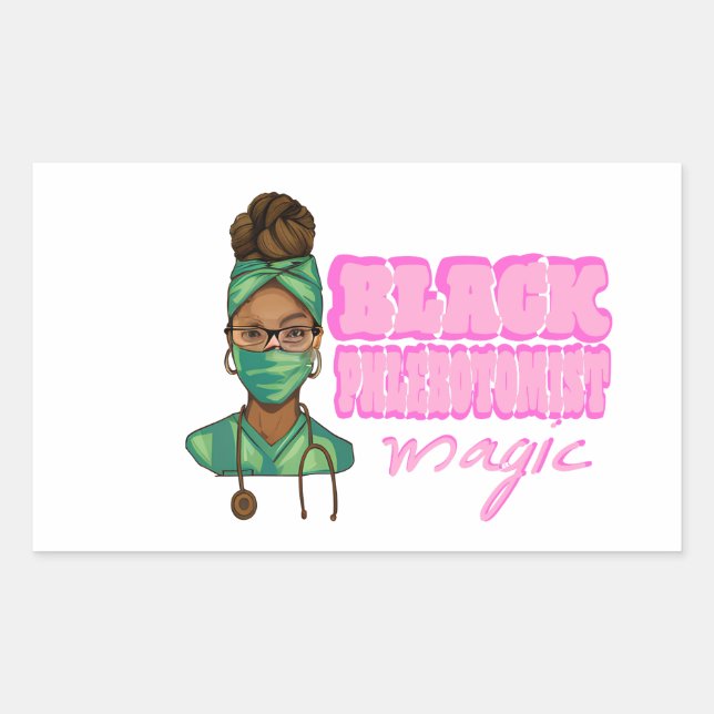 Sarcastic Phlebotomist Quote Rectangular Sticker (Front)
