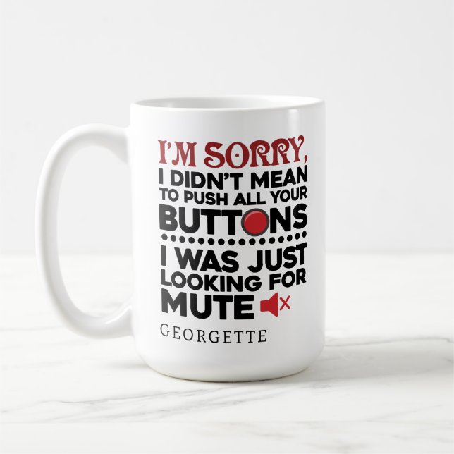 Sarcastic Quote Boss Retirement Party Personalised Coffee Mug (Left)