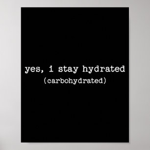Sarcastic Quote Work Saying Snarky Carbohydrate Di Poster
