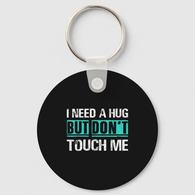 Sarcastic Quotes And Introverts Men Women Tees. I  Key Ring (Front)