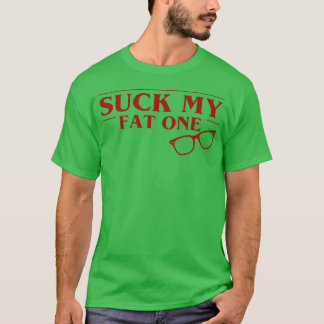 Sarcastic Retro Quote Bold Red Glasses Design T-Shirt