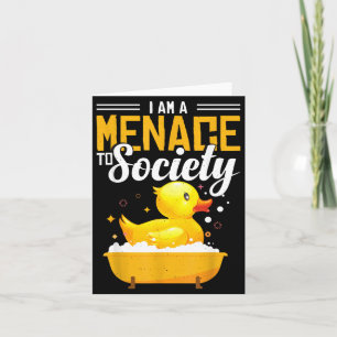 Sarcastic Rubber Duck Rubber Ducky Quote Card