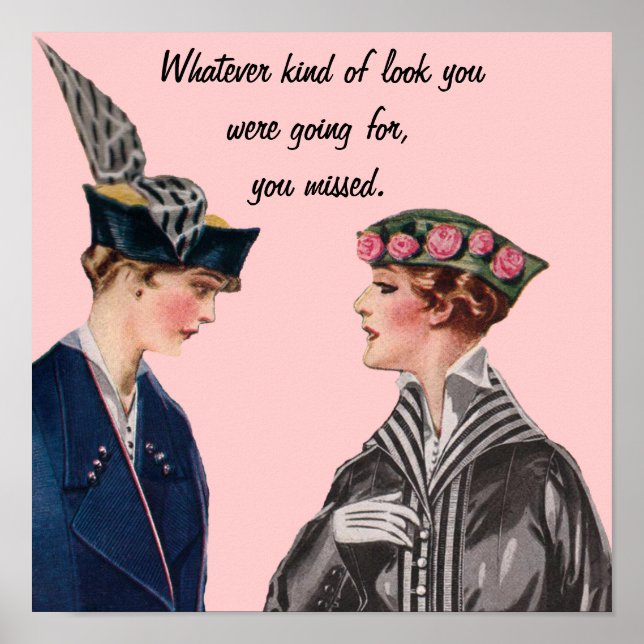 Sarcastic Vintage Poster (Front)